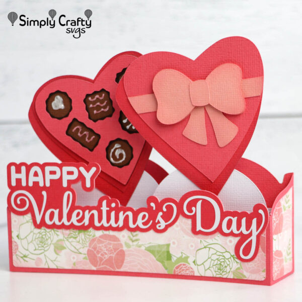 Heart Chocolate Box Card SVG