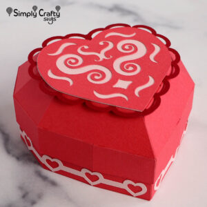 Rounded Heart Box SVG