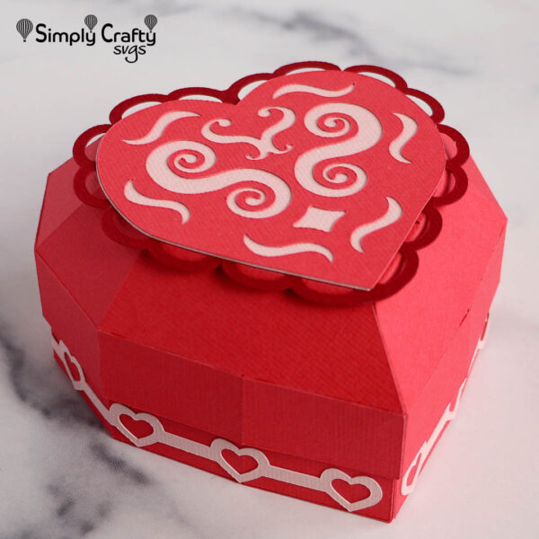 Rounded Heart Box SVG