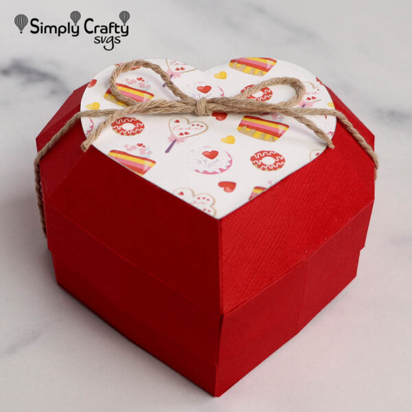 Rounded Heart Box SVG