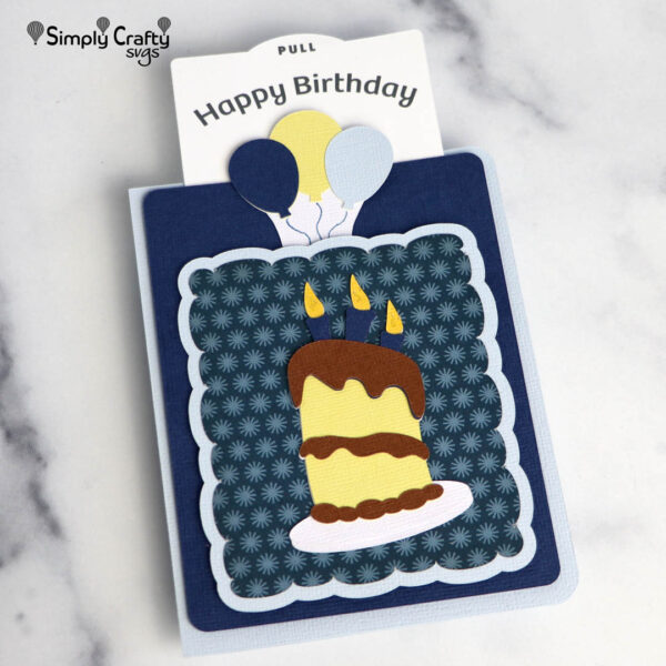 Birthday Double Slider Card SVG