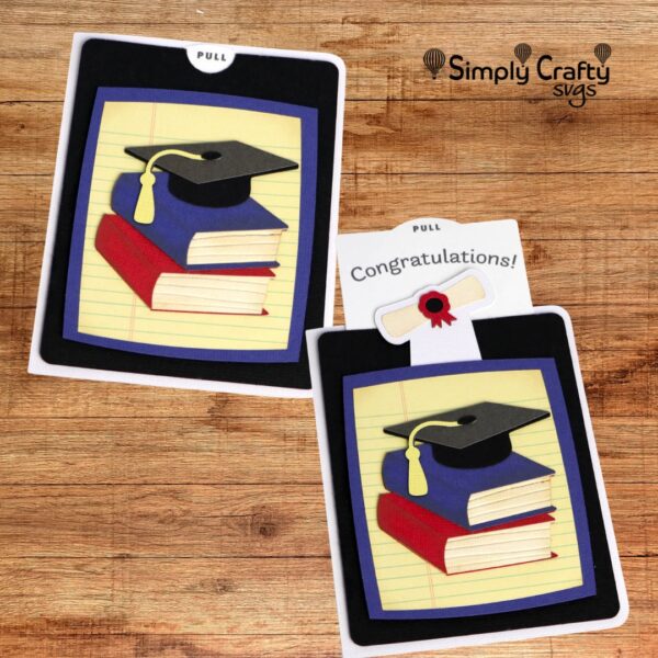 Graduation Double Slider Card SVG