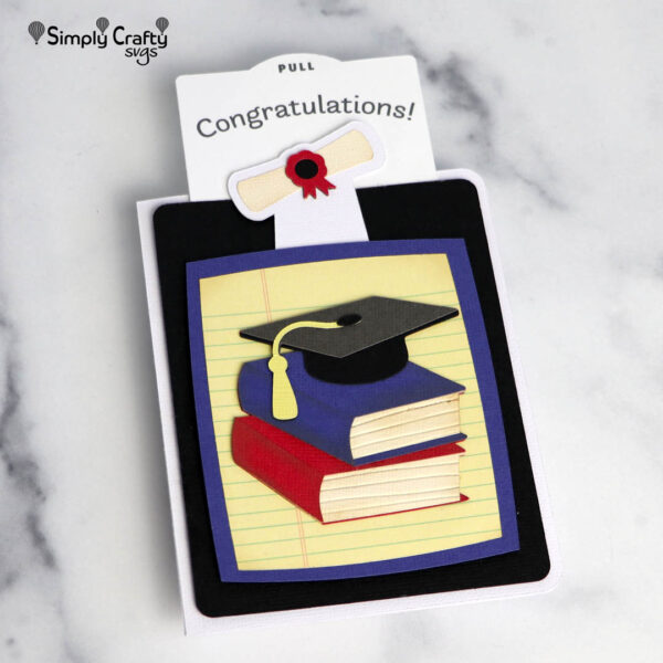 Graduation Double Slider Card SVG