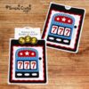 Slots Double Slider Card SVG