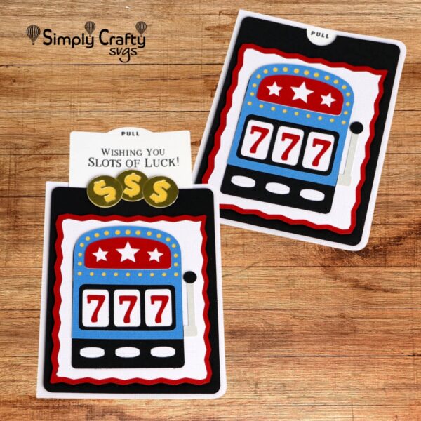 Slots Double Slider Card SVG