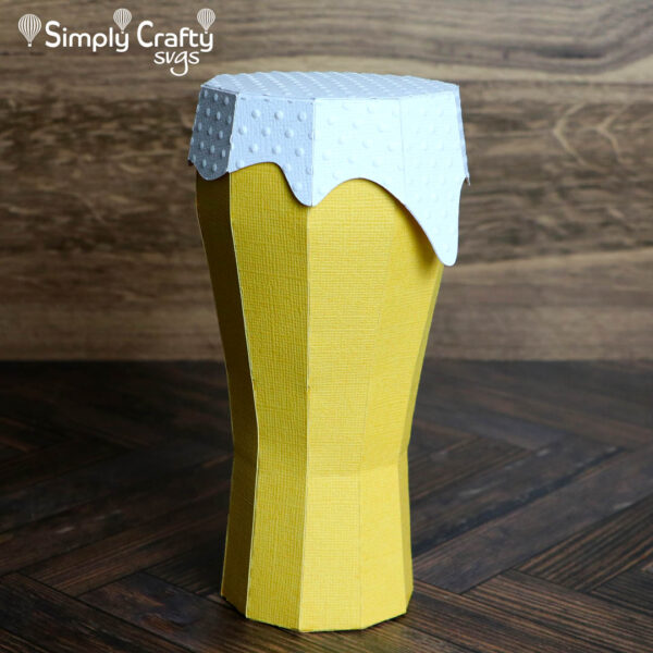 3D Beer Glass SVG