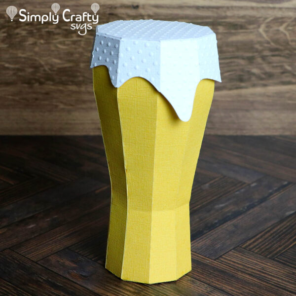 3D Beer Glass SVG