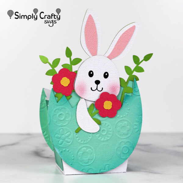 Easter Egg Bunny Box SVG