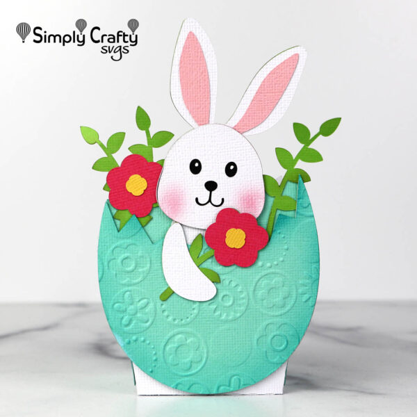 Easter Egg Bunny Box SVG