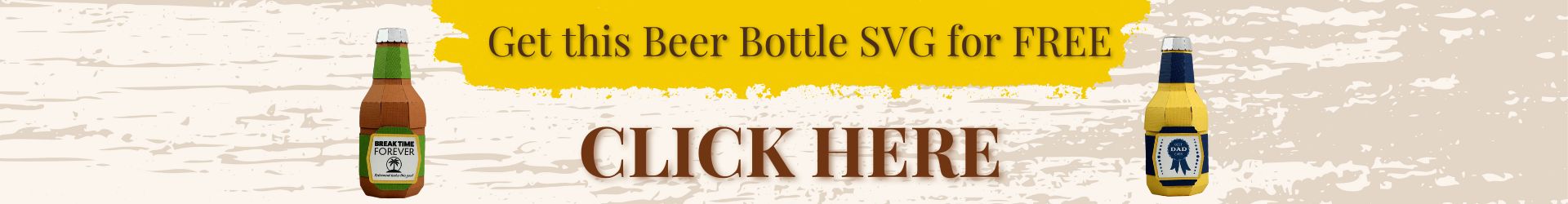 Free Beer Bottle Box SVG with Purchase