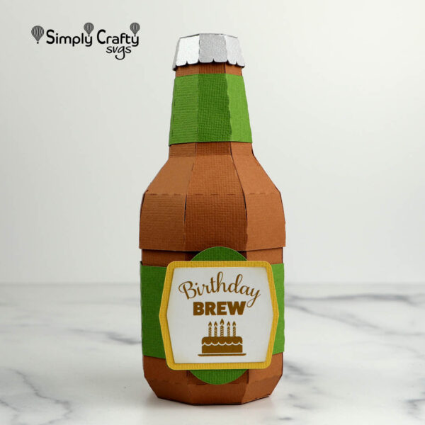 Beer Bottle Box SVG