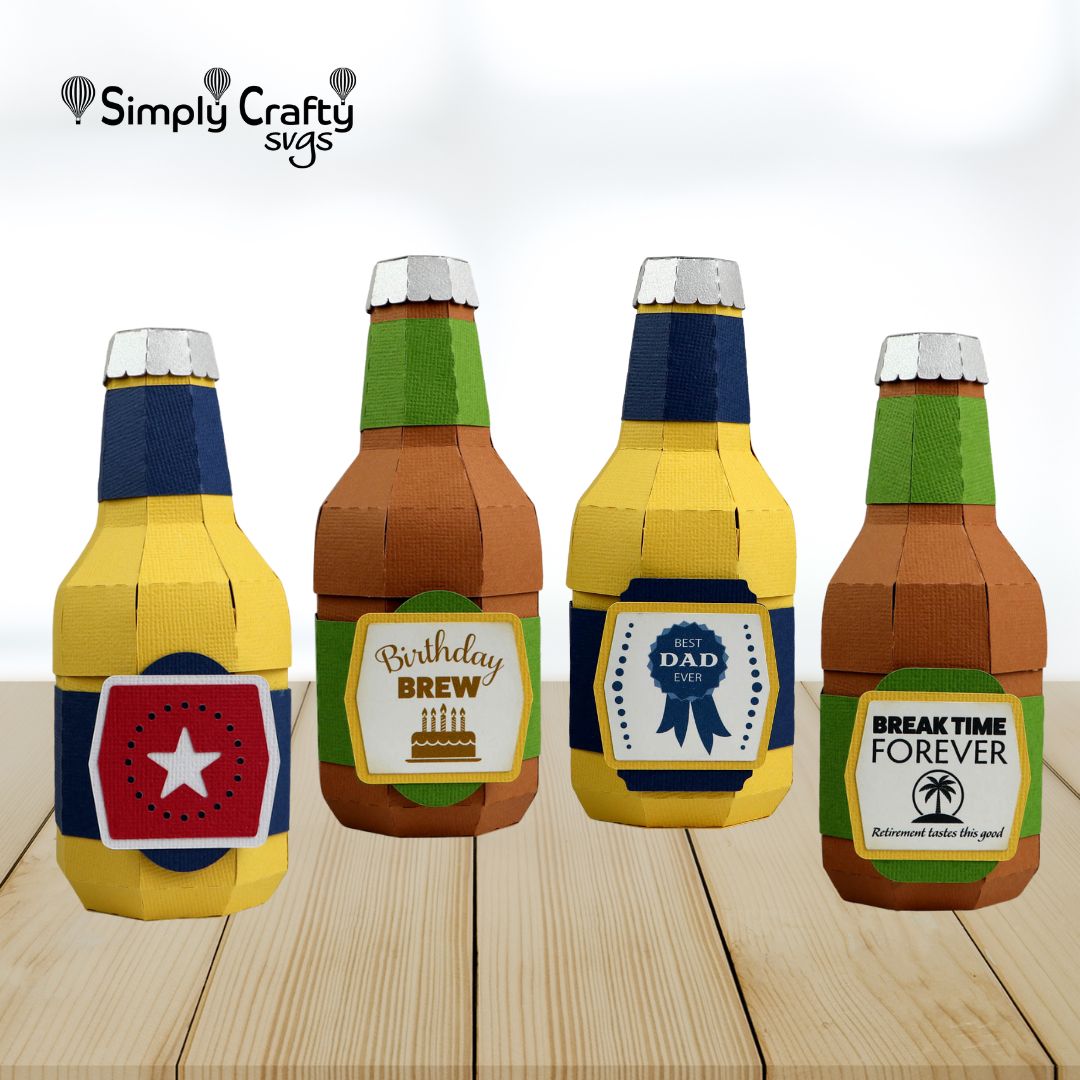 Beer Bottle Box SVG