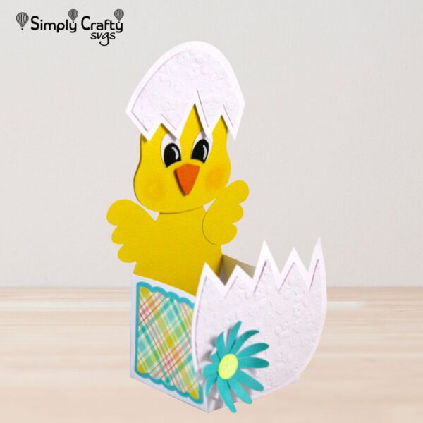 Easter Chick Treat Box SVG