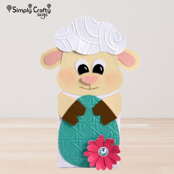 Easter Lamb Treat Box SVG