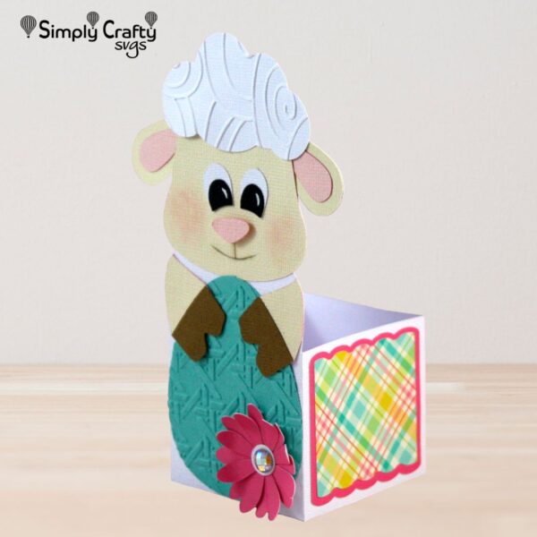 Easter Lamb Treat Box SVG
