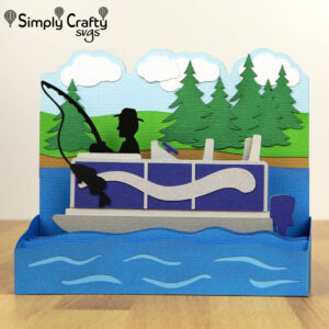 Pontoon Lake Card SVG