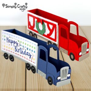 Big Rig Box Card SVG