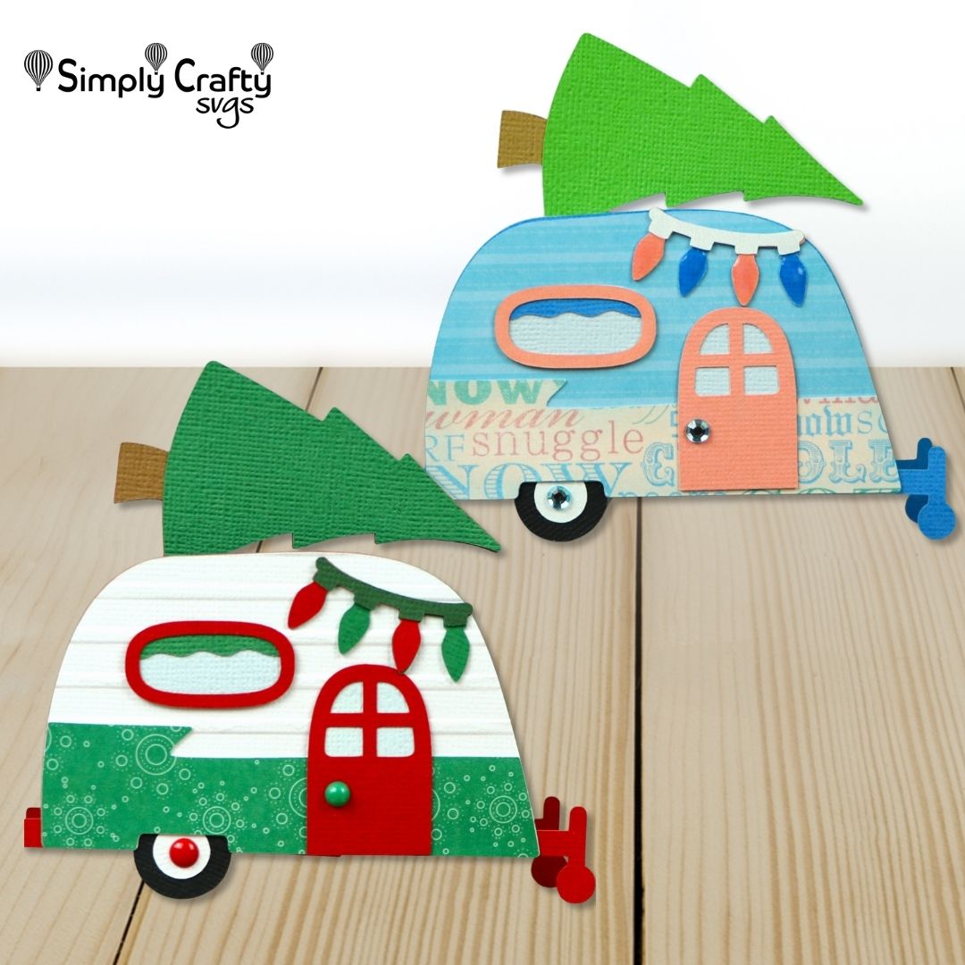 Christmas Camper Card SVG