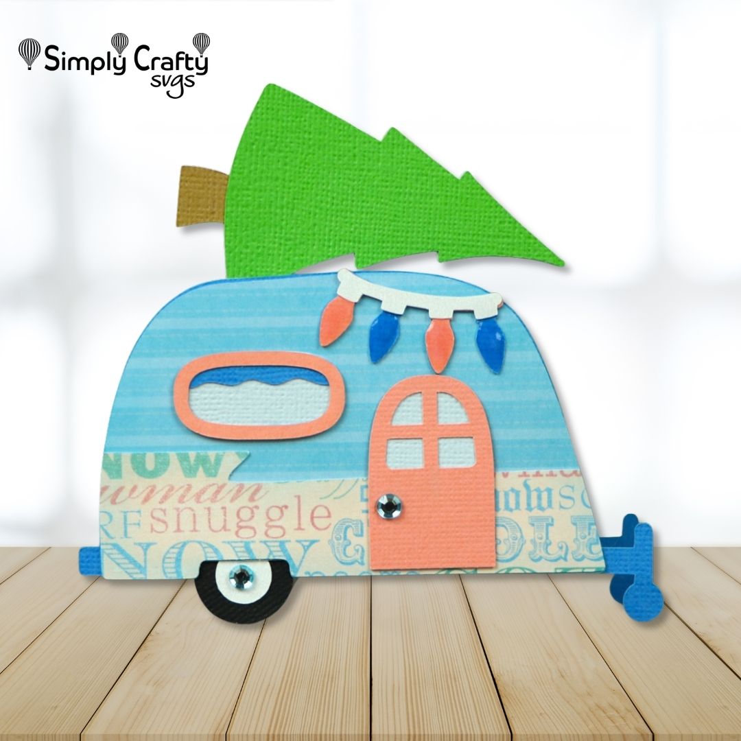 Christmas Camper Card SVG