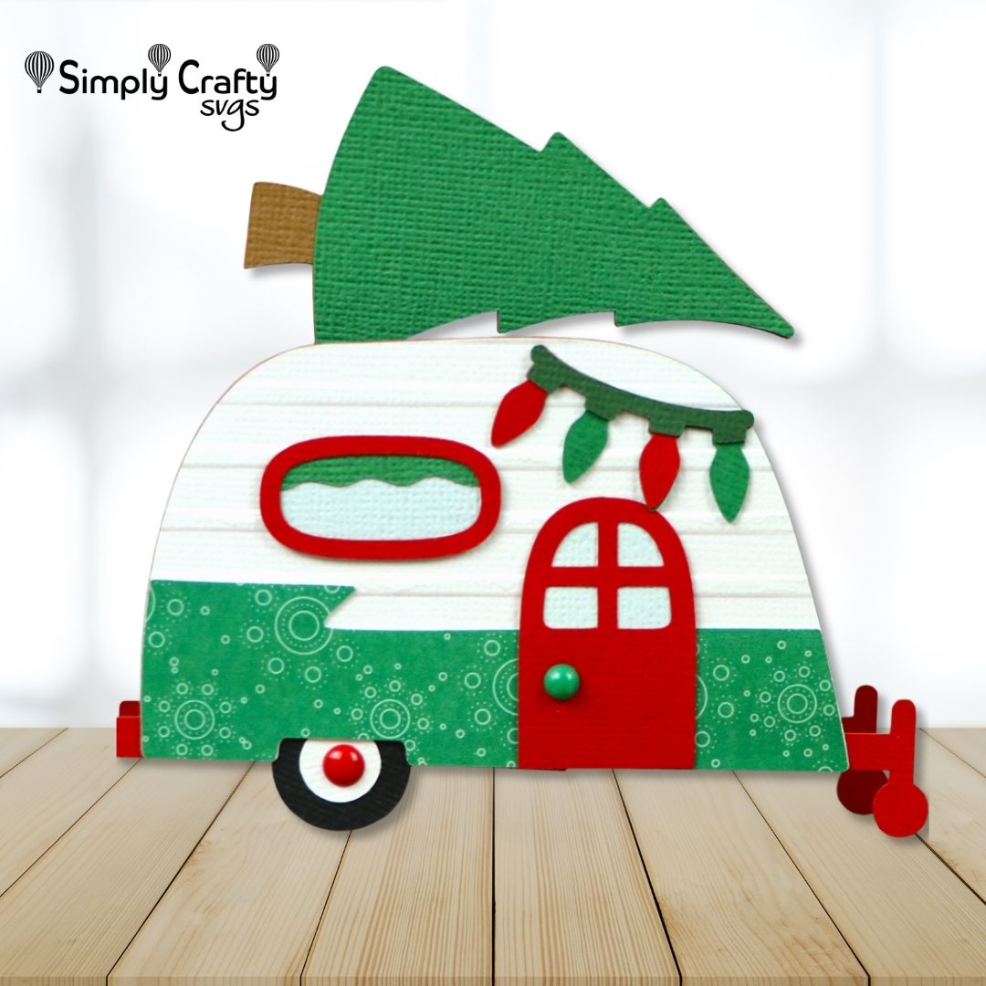 Christmas Camper Card SVG