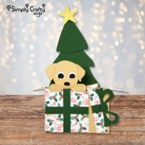 Christmas Puppy Card SVG