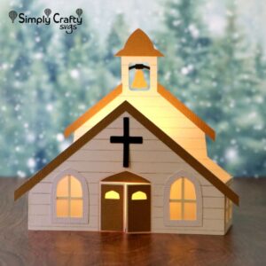 Church Box Card SVG