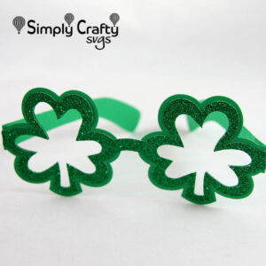 Shamrock Glasses SVG