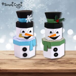 Snowman Stacking Box Set SVG