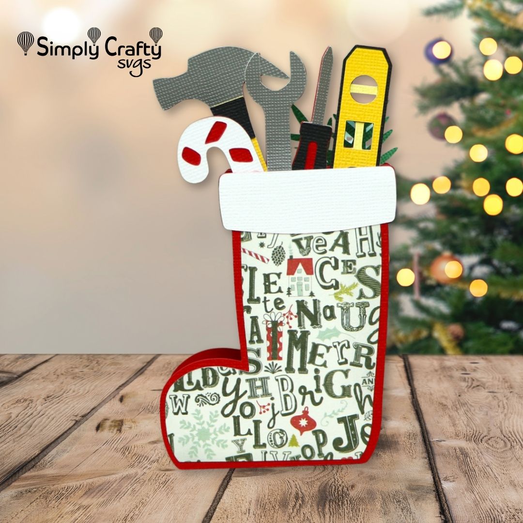 Tools Stocking Card SVG