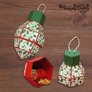 Christmas Light Bulb Box SVG