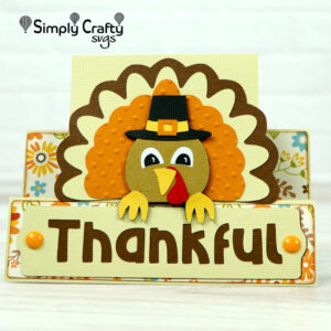 Thankful Turkey Card SVG