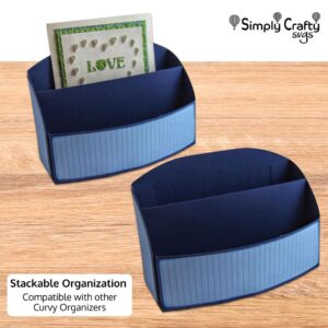 Curvy Stationary Organizer SVG